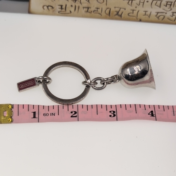 RARE Coach Metallic Bell Keyring The Parisienne's Polished Coach Bell Bag Charm - Picture 5 of 5